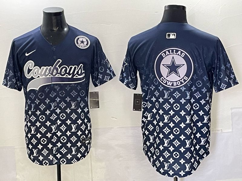 Men 2025 Dallas Cowboys Blank Drak Blue Nike Limited NFL Jersey 024->dallas cowboys->NFL Jersey